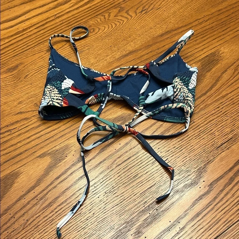 Hollister Multicolor Floral Bikini Top